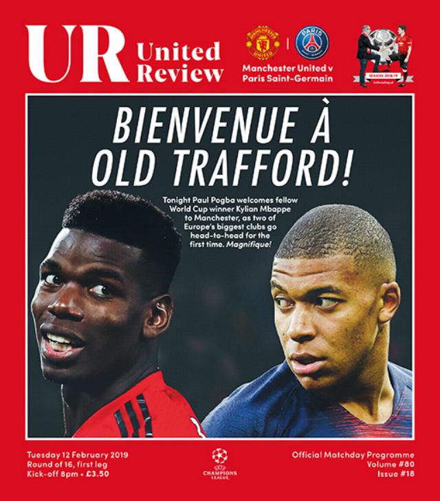 2018/19 CHAMPIONS LEAGUE - MAN UTD v PARIS SAINT GERMAIN